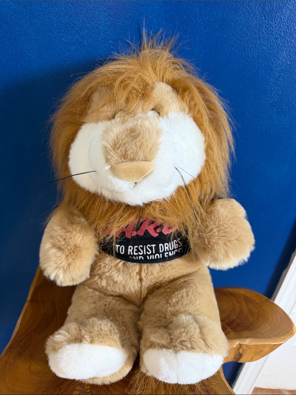 Dare to Resist Drugs Violence Lion Mascot Plush Stuffed Animal 18"